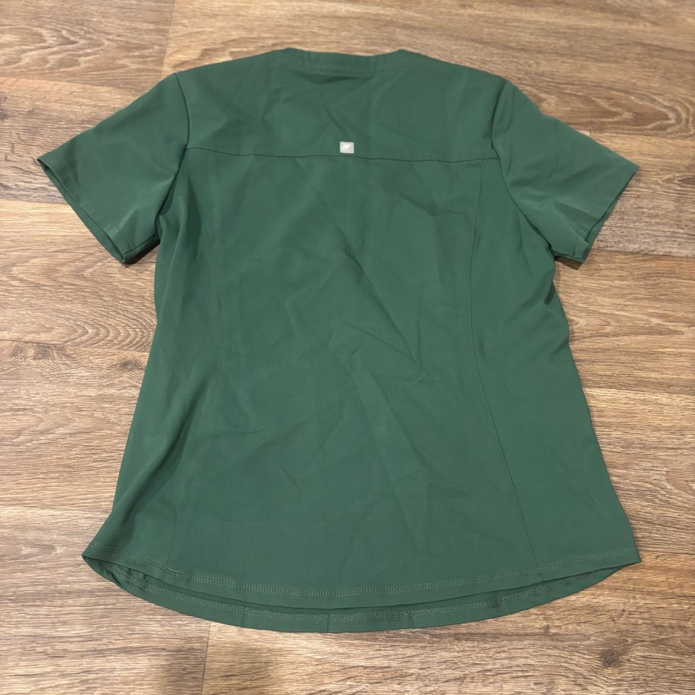 Fabletics Method Flex Scrub Top Medium Hunter Gre… - image 4